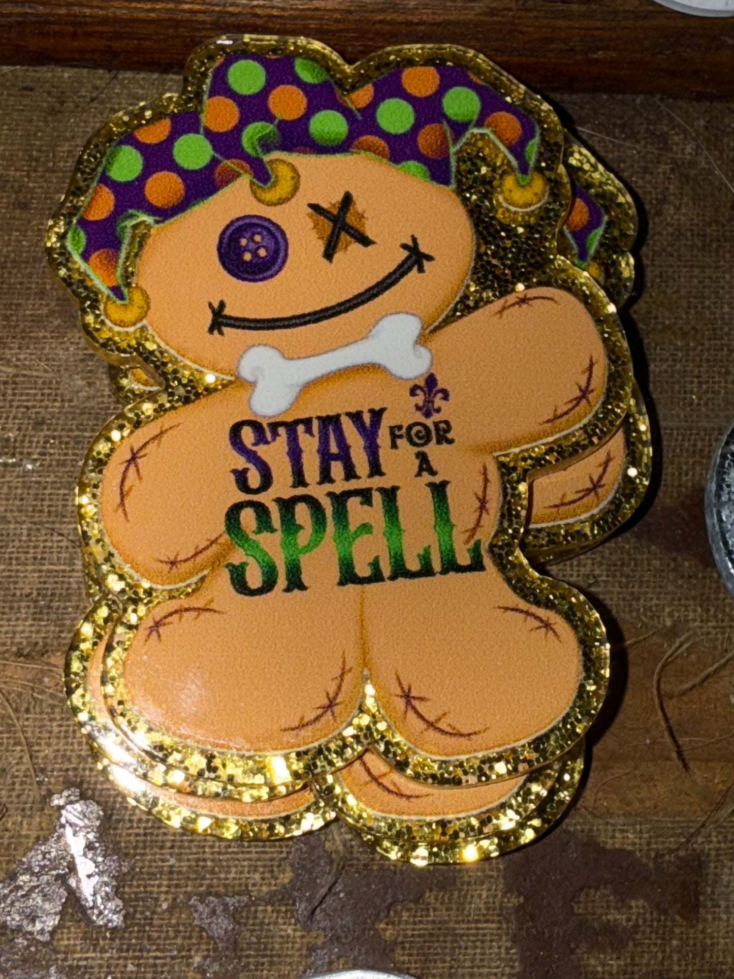 Badge reel acrylic flat backs