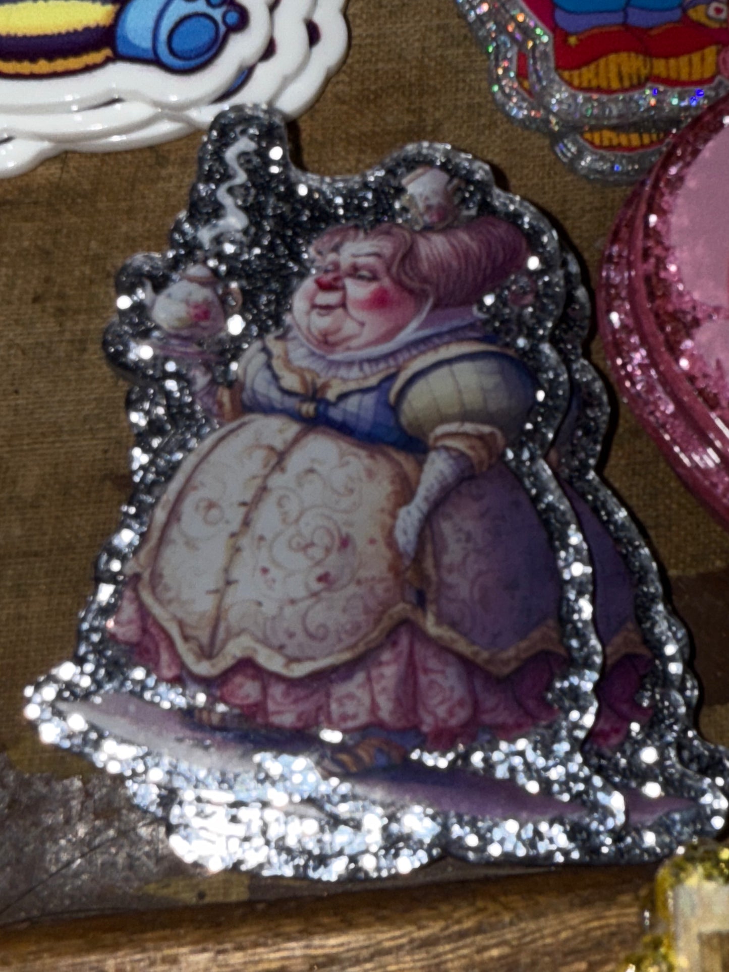 Badge reel acrylic flat backs