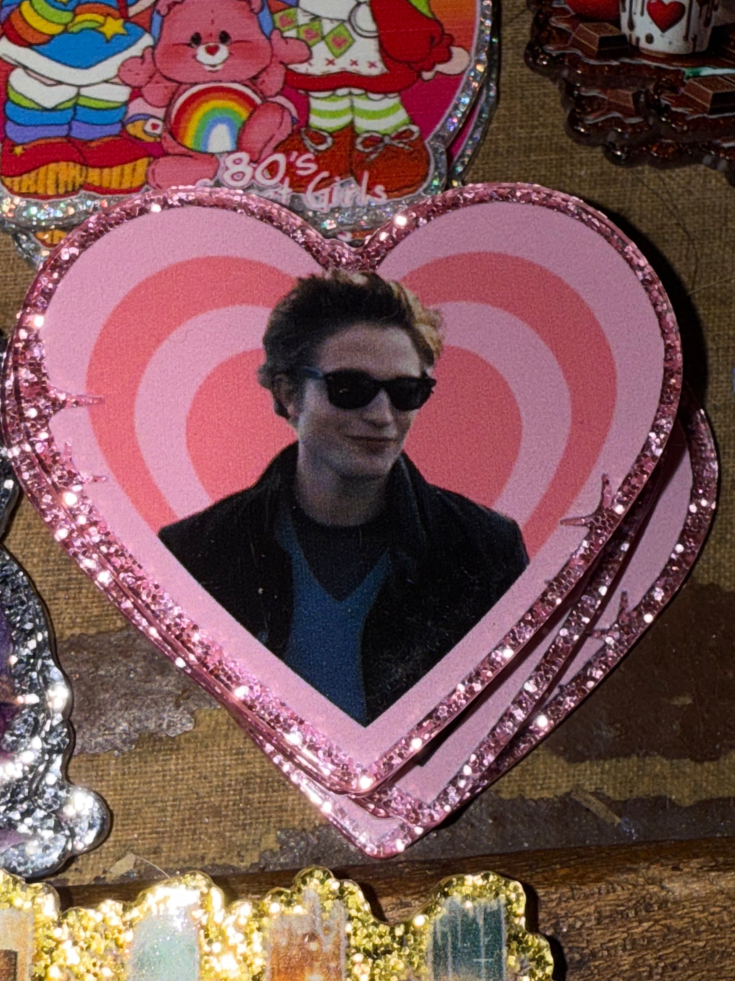 Badge reel acrylic flat backs