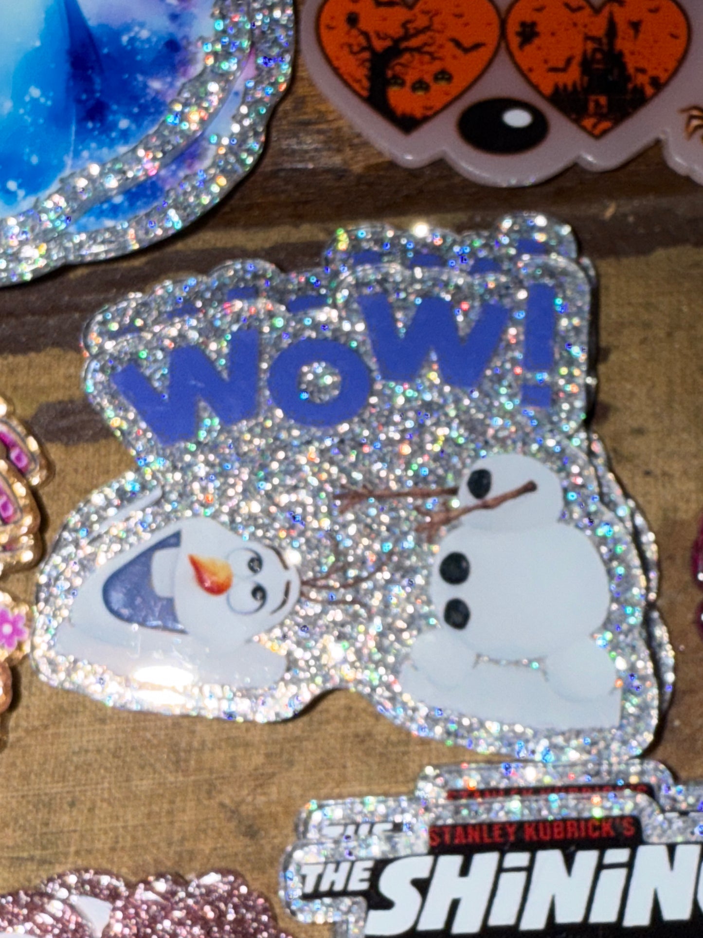 Badge reel acrylic flat backs