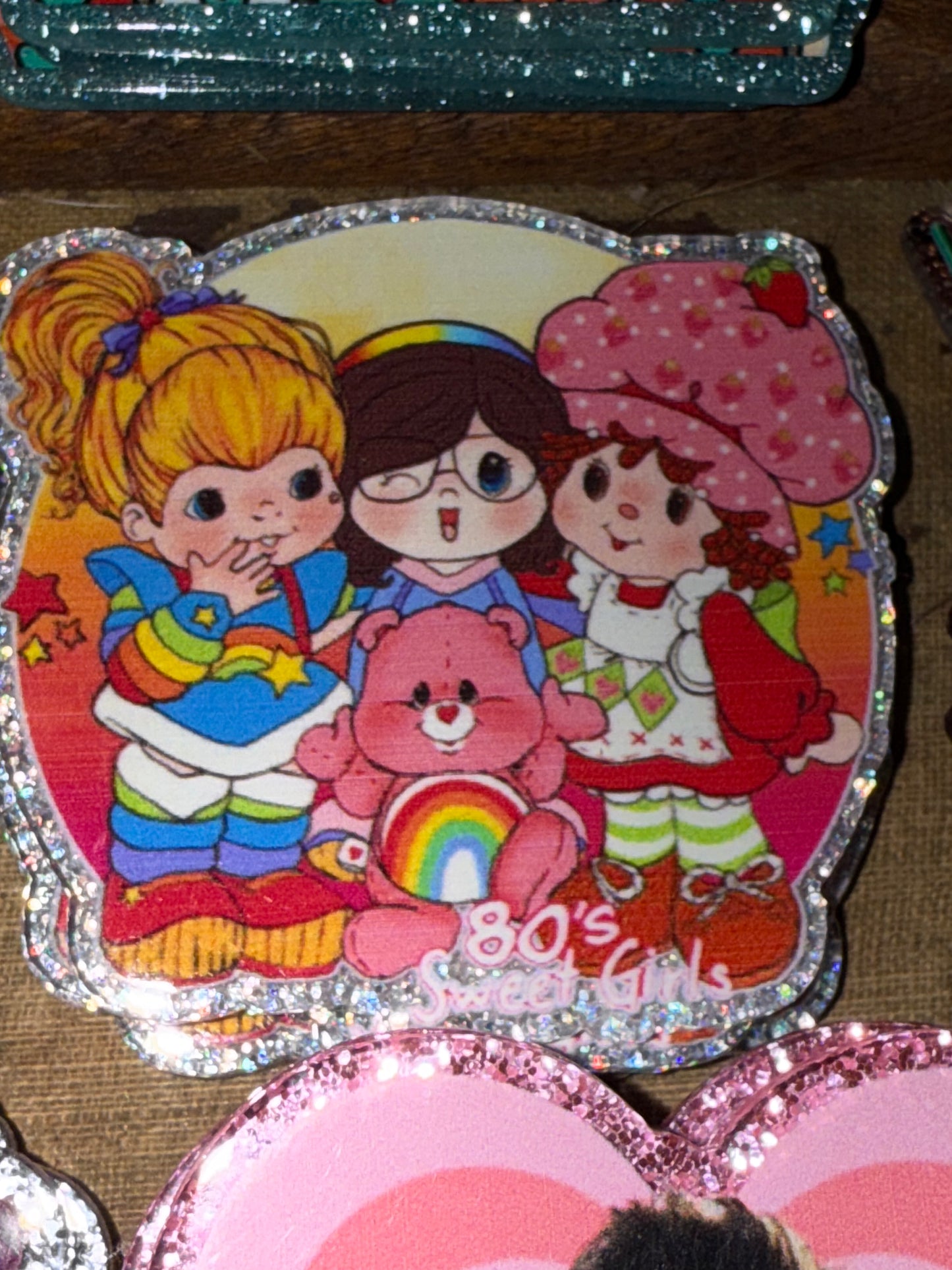 Badge reel acrylic flat backs