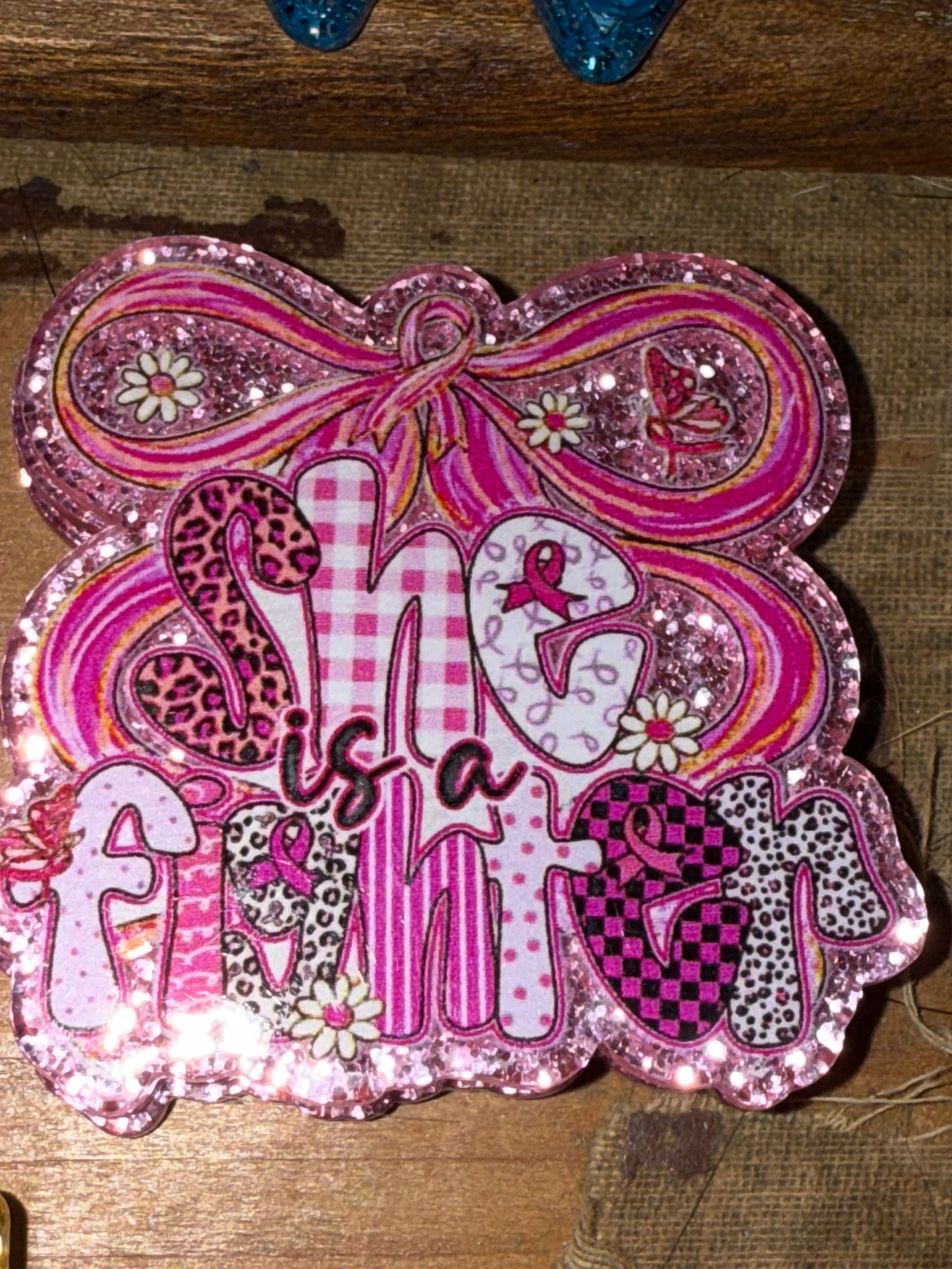 Badge reel acrylic flat backs