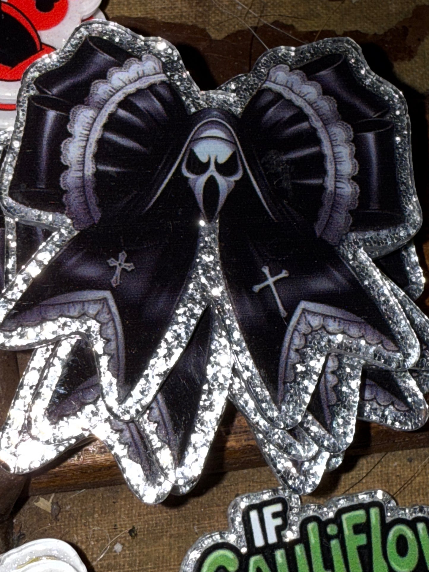 Badge reel acrylic flat backs