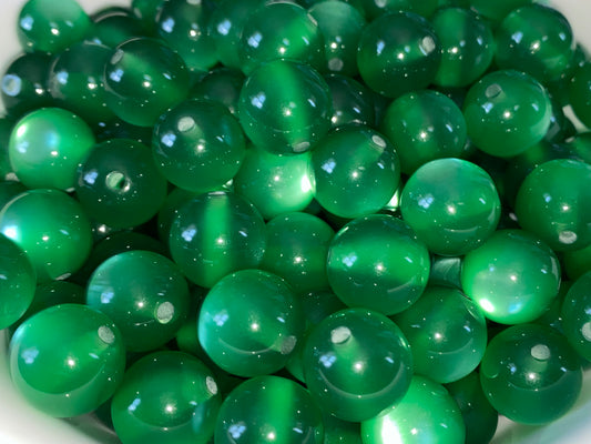 16mm emerald green resin tigers eye