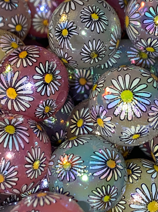 16mm luminous daisy bead