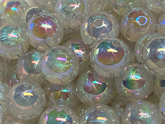 16mm white galaxy with veins of silver