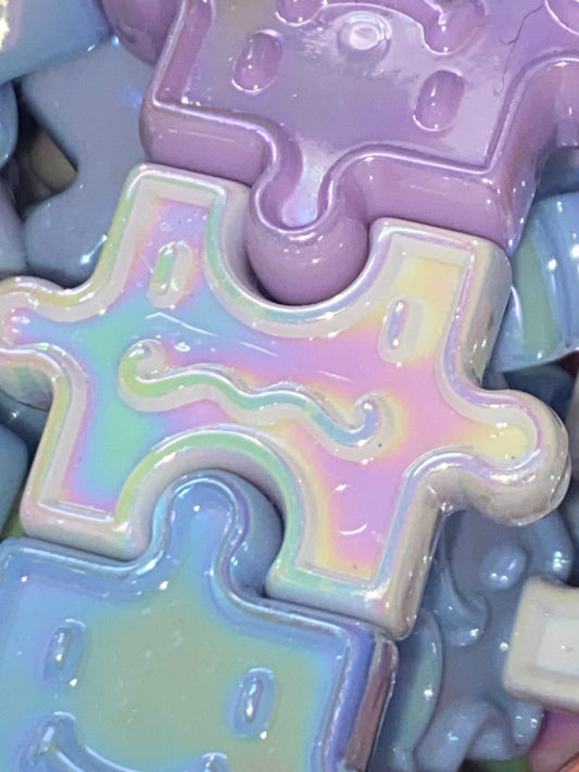 28mm puzzle pieces beads