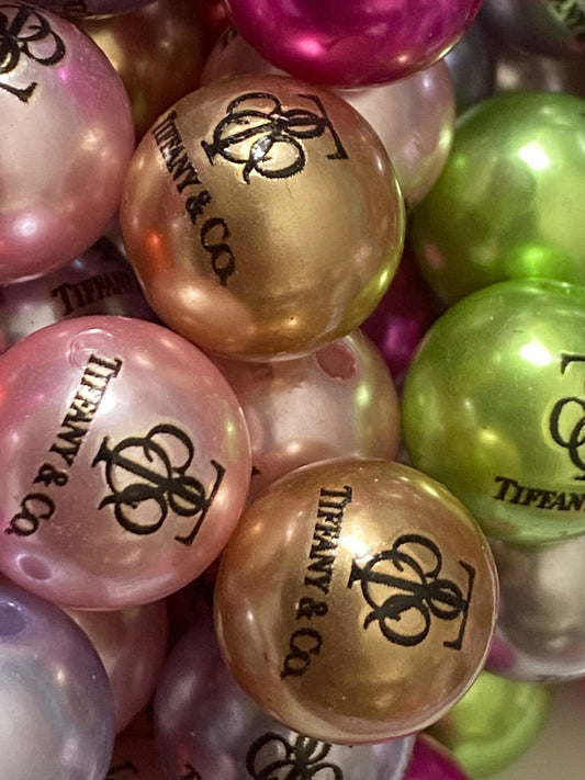 16mm designer Tiffany co. Mixed color