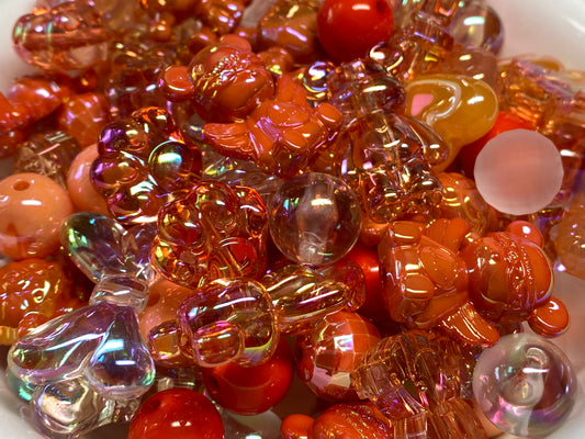 Orange bead mix