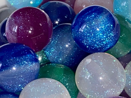 16mm galaxy clear swirl mix