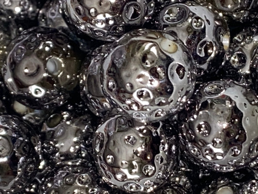 16mm textured moon bead