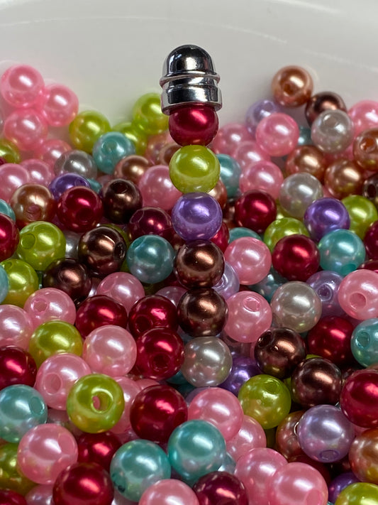 8mm faux pearl beads