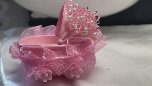 36mm fancy baby carriage beads